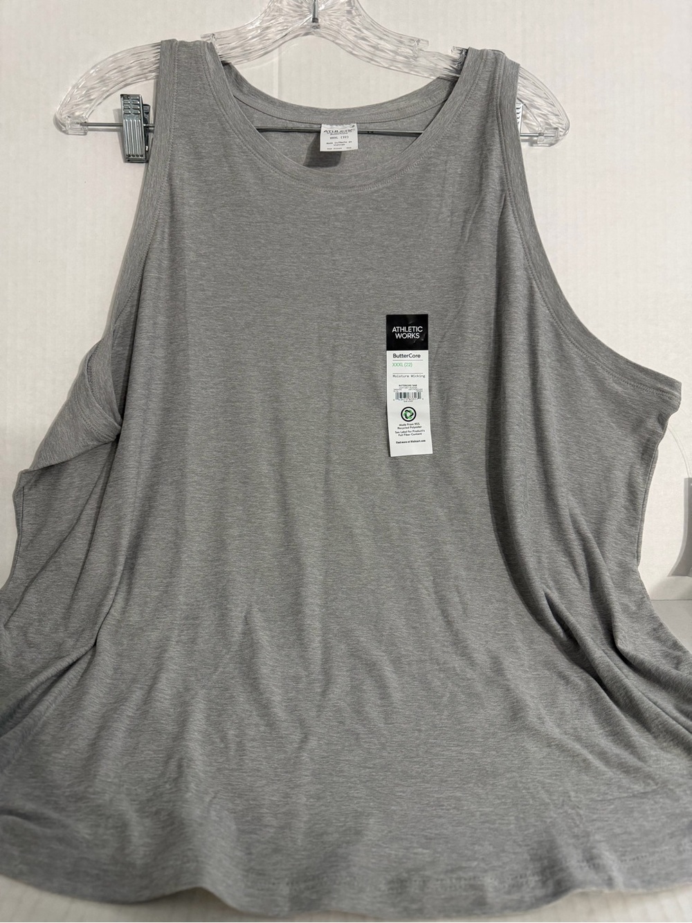 Athletic Works Butter Core Gray Women's Flow Tank Top